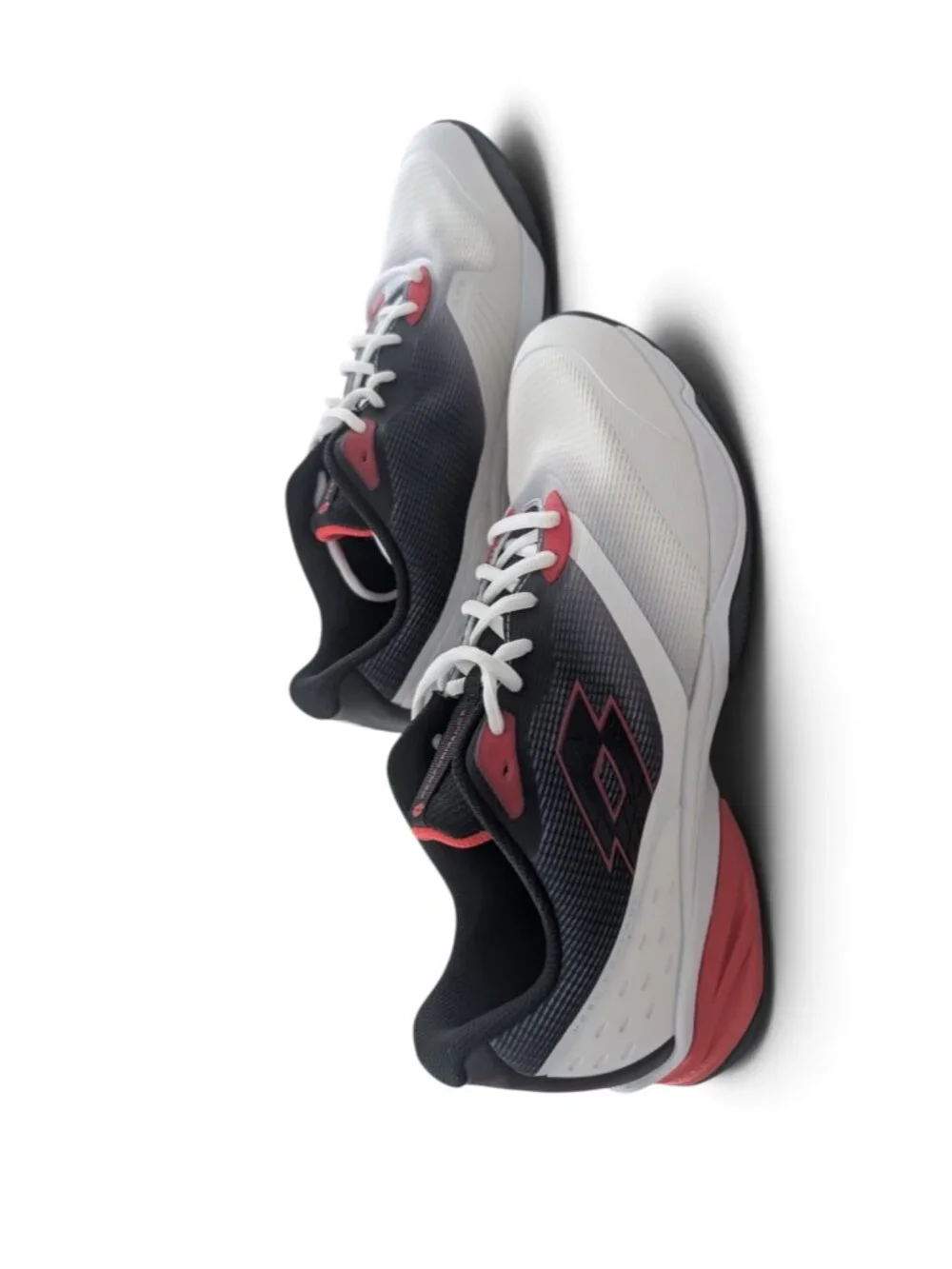 Lotto Mirage 400 ALR Men's Tennis Shoes Size 13 White Black Red EUC